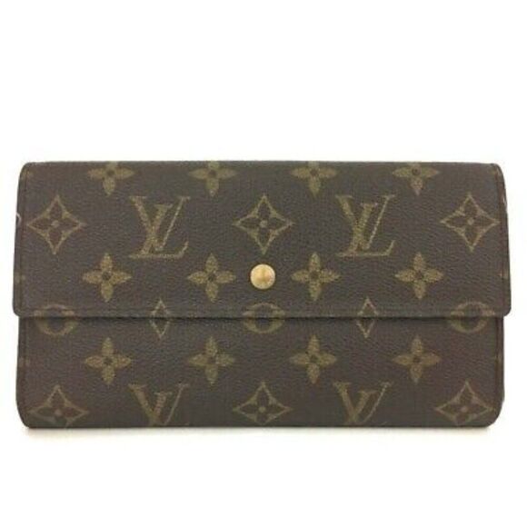 Louis Vuitton Handbags - Louis Vuitton Monogram Porte Tresor International Trifold Long Wallet/4AE0348
